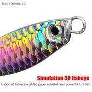 Hao 7g-25g Long Casg Fish Scale Horse Iron Plate Leader Popping Tackle Spanish Mackerel Warbler Freshwater Sea Fishing Fake Bait SG