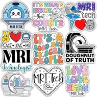 TODOLIA (10Pcs-3in) MRI Tech Sticker Pack, Magnetic Resonance Imaging Scanner CT Scan Radiology Stic