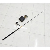 COMBO SPINNING UL SET, MAGURO BLACK HAWK REEL + ALPINE POWER PRAWN STICK ROD + FREE MAGURO ZENITH LINE PE X8 100M