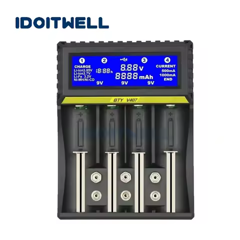 Universal NiMH lithium fast battery charger 26700 26650 22650 18650 18500 17670 17500 16340/CR123 14