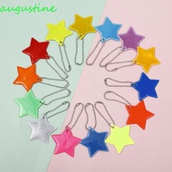 AUGUSTINE Star Reflective Pendant Star Warning Signs Night Traffic Accessories Key Chain Visible Saf