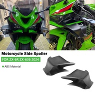 For ZX6R 2024 ZX636 2024 ZX-6R ZX-636 Motorcycle Naked Front Spoiler Winglet Aerodynamic Wing Kit Sp