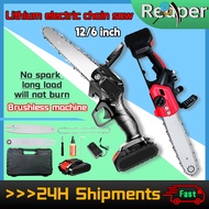 Chainsaw Cordless Mini Pruning Saw Branch Cutting Cutter with Tool Box