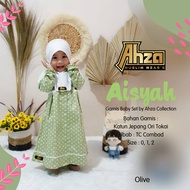 Gamis Baby Aisyah Olive Set by Ahza Collection