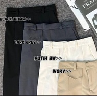 celana oro pants wanita/celana oro pants highwaist/celana oro pants ivory/oro pants knit celana/cela