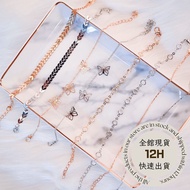 [MissMe] Ready Stock Real Shot Temperament Unique Style Multi-Layer Anklet Four-Piece Anklet Anklet 