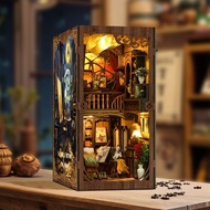 Custom DIY Wood Miniature House Kit Handmade Small Model Toy Miniature Book Nook with Accessories Bo