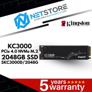 KINGSTON KC3000 2048GB PCIe 4.0 NVMe M.2 SSD - SKC3000D/2048G