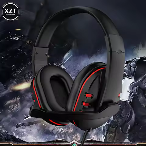 Wired gaming Headphones Gamer Headset with Microphone For PC Computer Laptop PS4 PS5 Play Station 4 