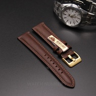 สายนาฬิกาหนังแท้ BERNARD FG-83-G-BR (เบอร์นาร์ด) จากประเทศอีตาลี เย็บด้าย ล็อคแบบนาฬิกา Swiss แข็งแรง ทนทาน อย่างดี