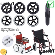 DIEMON Shoppin Cart Wheels, Anti Slip Rubber Solid Tire Wheel, Replacement 6/7/8Inch Wheelchair Caster
