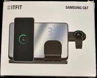 Samsung ITFIT 三合一多功能無線充電板 (特別版)(包括30w旅行充電器)