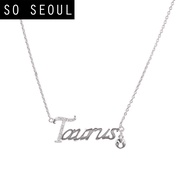 SO SEOUL Celestial Personalised Zodiac Necklace - Taurus