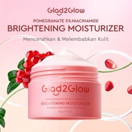 Glad2Glow Moisturizer Pomegranate 5% Niacinamide Brightening 30g