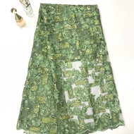 Colorful Sequin Embroidered Mesh Fabric Dress - Perfect for DIY Projects