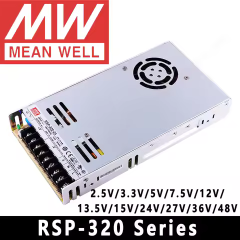 Mean Well RSP-320-3.3V/5V/7.5V/12V/13.5V/15V/24V/27V/36V/48V Switching Power Supply Meanwell 320W PS
