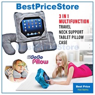 BPS 3 in 1 Travel Pillow Ipad Holder Case Neck Support Portable Pillow Bantal Kepala Random Color 旅行
