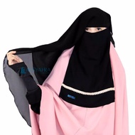 NIQAB YAMAN FRONT LACE/NIQAB PURDAH/NIQAB YAMAN CHIFFON LACE