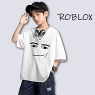 💥💥 เสื้อเด็ก เสื้อยืด พิมพ์ลาย  Roblox Man Face Game Children's T-shirt เป็นกลาง 100-150