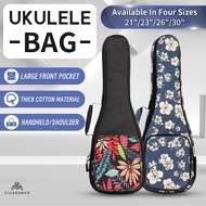 Ukulele bag padded Adjustable strap 21 Inch Soprano/23 Inch Concert /26 Inch Tenor/30 Inch  Baritone  Gig bag ukulele case