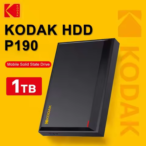 Kodak Portable Hard Drive P190 2.5" 500G/1TB PHDD 5Gbps Mobile Hard Drive Disk SSD External Storage 