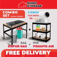Meja Masak Gas Rak Penapis Air Coway Kitchen Cooking Stove Table Rack Shelf Rak Masak Gas Rak Dapur 