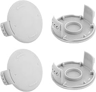 Pack of 4 AC14HCA Replacement Spool Caps for Ryobi Lawnmower, Lawn Mower Cover Parts, Compatible wit