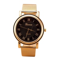 ✲﹍Geneva stainless gold women’s wrist watch