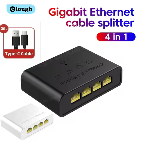 Elough Gigabit Network Switch 100/1000Mbps Ethernet High Performance Expansion 5 Port Switch For Rou