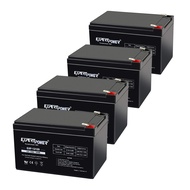 ExpertPower 12V 12AH Compatible Battery for 6-DZM-12 APC Scooter Medical - 4 Pack