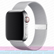 [HOT JUXXKWIHGWH 514] สายโลหะสำหรับ Apple Watch Band 44มม. 40มม. 42มม. 38มม. สร้อยข้อมือสแตนเลส Magnetic Loop IWatch Series 7 3 4 5 6 Se 41มม. 45มม.