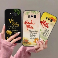 Samsung S8 / S8 Plus case with calligraphy meaning peace of mind, fortune, parents