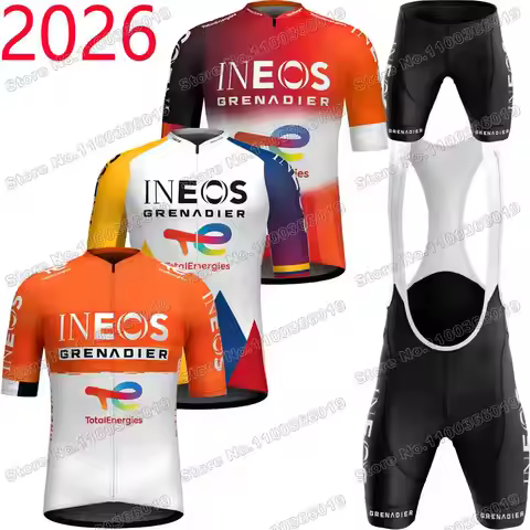2026 INEOS Grenadiers Cycling Jersey Set Colombia Champion Men Cycling Clothing Egan Bernal Road Bik