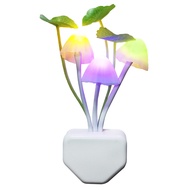 Lampu Tidur Jamur Sensor Mushroom LED Night Lampu Hias Kamar Colokan Dinding Warna Unik ptt