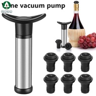 Wine Saver Pump Kit with 6 Reusable Leak-Free Joystick Air Bottle Stoppers Keep Wine Fresh SHOPSBC5390
