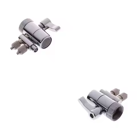 Water Filter Faucet Dual Diverter for Valve M22 To 1/4" Chrome Plated Brass