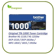 Evergreen Brother Original TN-1000 Toner Cartridge HL-1110/ HL-1210W/DCP-1510/DCP-1610W/MFC-1910W