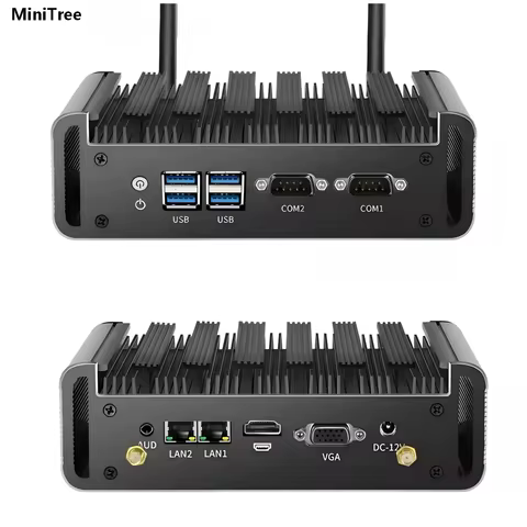 NUC Mini PC Desktop Core i3 1115G4 i5 1135G7 i7 1165G7 2xLAN 2xCOM Linux Fanless Business Office Ind