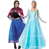 Adult Elsa & Anna Costume Dresses for Halloween Cosplay