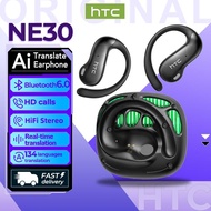 HTC NE30 AI Translator Earphone Bluetooth 6.0 Translates 134 languages Earphone OWS Earphone earbuds