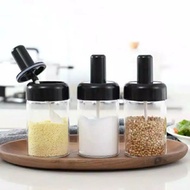 Glass Kitchen Spice Bottle Kitchen Spice Bottle Spoon Glass Spice Spoon Bottle/ Spice Container/ Gla