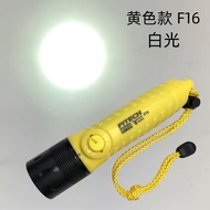 ไฟฉายดำน้ำ F16 ไฟฉายลำลอง ทนต่อการเปียก แสงสว่างทรงพลัง ระยะเผาไหม้ยาว สำหรับการปีนเขา ปีนเขา ปีนเขา