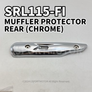 YAMAHA LAGENDA SRL115-FI MUFFLER PROTECTOR REAR (CHROME) SRL115FI SRL 115 FI EXHAUST COVER CASING PE