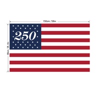 Hot Item American 250th Anniversary Flag Customized Outdoor Decoration america3x5 Patriot Commemorat