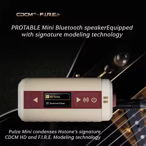 NEW Hotone Pulze Mini Electric Wood Guitar Audio Modeling Amplifier with 24-bits 48kHz Digital Signa