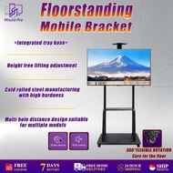 【Sg Seller✔】26‘’-72‘’inch Mobile LCD TV Stand Vertical TV Trolley Stand Adjustable Floor Standing TV