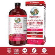 Multivitamin Pagi Cecair MaryRuth - Vitamin B Kompleks - Vitamin A, C, D, E - Zink - Kecantikan - Ve