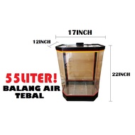 Tebal Balang Air 17"x12"x22" (Panjang x Lebar x Tinggi) kualiti Tebal Bagus