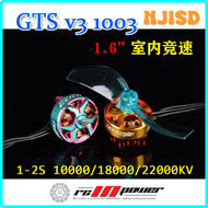 NJISD Rcinpower Gts V3 1003 10000kv 2S 18000kv 22000kv 1S มอเตอร์ไร้แปรงถ่านสำหรับ Fpv ฟรีสไตล์1.6-2