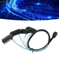 ORIENMY Mini SAS HDD Cable, High Speed 12Gbps SFF 8643 to 4 SAS 29P Cable, durable 50cm/1.6ft SFF 86